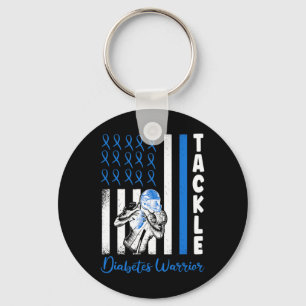 Tackle Flag USA Diabetiker Blaue Diabetes Typ 1 Kr Schlüsselanhänger