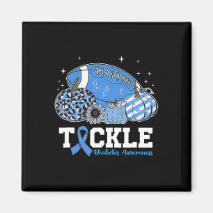 Tackle Football Diabetic Blue Diabetes Typ 1 Aware Magnet