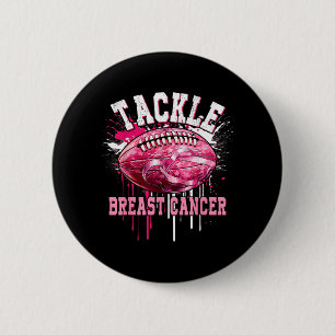 Tackle Football nk Band Brustkrebsbewusstsein Button
