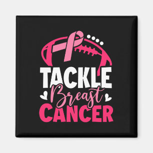 Tackle Footbyll Rosa Ribbon Brustkrebs-Auswarenes Magnet