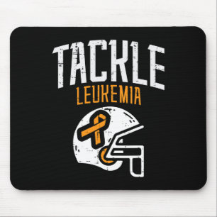 Tackle Leukämie Helm Orange Band Blutkrebs Mousepad