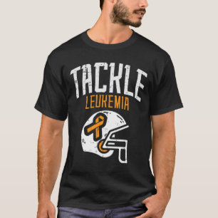 Tackle Leukämie Helm Orange Band Blutkrebs T-Shirt