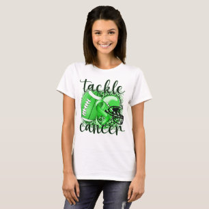 Tackle Lymphoma Football Themed T-Shirt