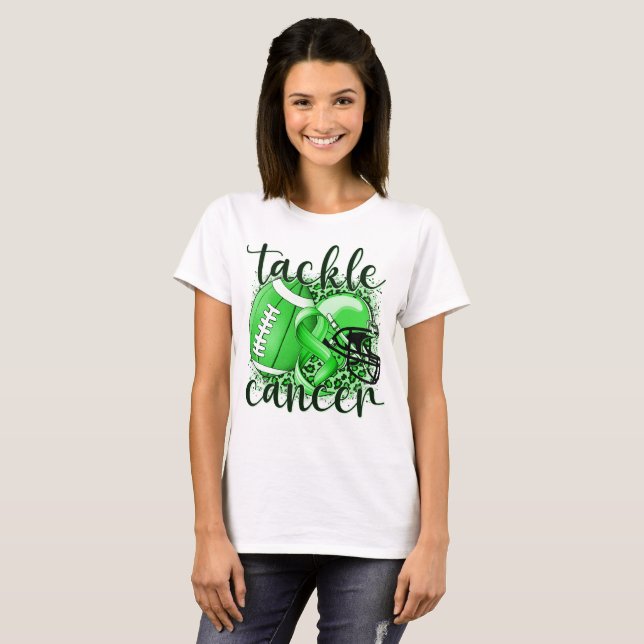 Tackle Lymphoma Football Themed T-Shirt (Vorne ganz)