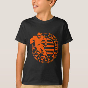 Tackle Multiple Sklerose-Bewusstseins-Fußball Oran T-Shirt