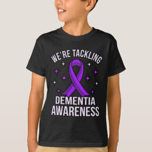 Tackling Demenzbewusstsein Alzheimerheimer's Lila T-Shirt
