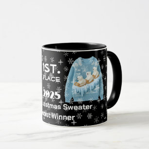 Tacky-Christmas-Pullover-Wettbewerb-Gewinner-Tasse Tasse