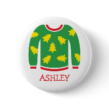 Tacky Christmas Sweater Party Name Tags