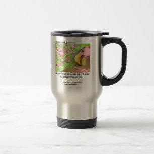 Tacky Pink Flamingo Funny Travel Mug Reisebecher
