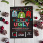 Tacky Ugly Sweater Christmas Party Einladung<br><div class="desc">Lade deine Gäste ein,  sich mit diesem kitschigen,  hässlichen Weihnachtsgeschenk-Party zu mischen!</div>