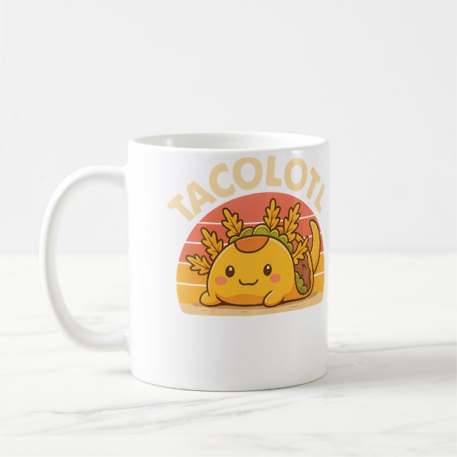 Taco Axolotl Funny Axolotl Taco Lover For Adults Kaffeetasse (Links)