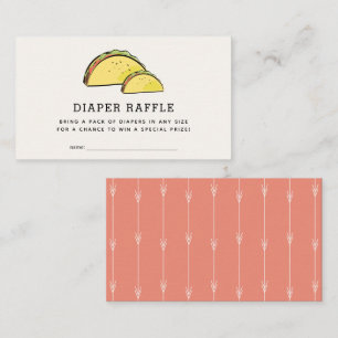 Taco Baby Dusche Rosa Windelwaschmaschine Ticket Begleitkarte