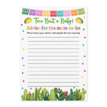 Taco Baby Shower Advice for Mommy Game