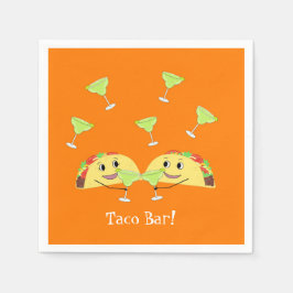 Taco Bar Paper Napkins Serviette
