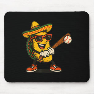 Taco Baseball Cinco de Mayo  Mousepad