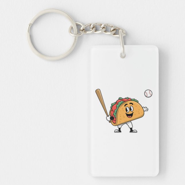 Taco Baseball Fun Schlüsselanhänger (Vorderseite)