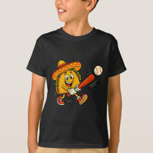 Taco Baseball lustige mexikanische Fiesta Sombrero T-Shirt