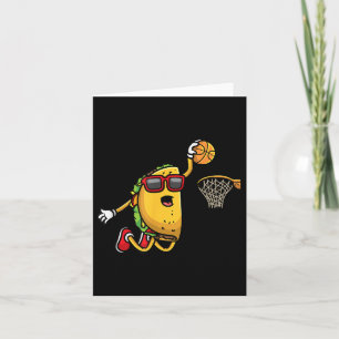 Taco Basketball mexikanisches Cinco De Mayo Kinder Karte