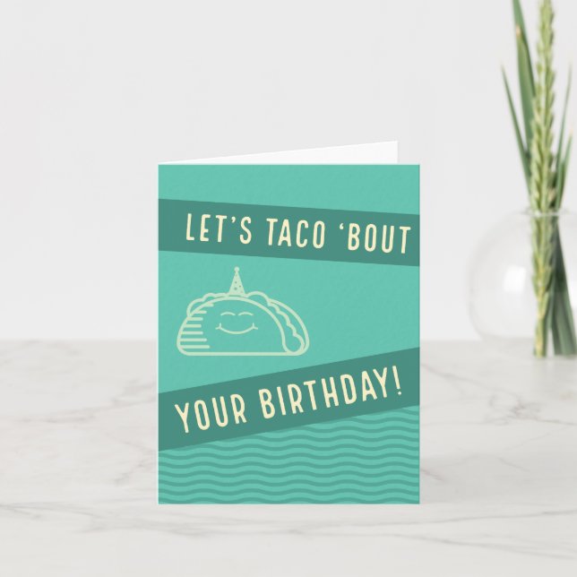 Taco Birthday Card Karte (Vorderseite)
