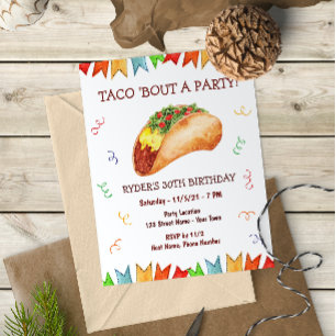 Taco Birthday Einladung
