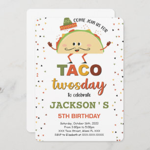 Taco Birthday Einladung