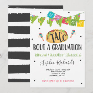 Taco 'Bout A Abschluss Fiesta Graduation Party Einladung