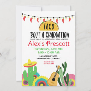 Taco Bout a Abschluss Fiesta Mexikanisches Party Einladung