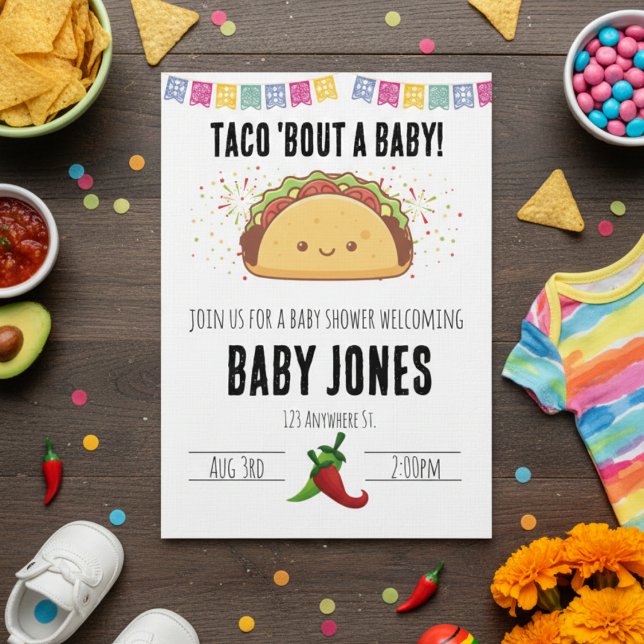 taco 'bout a baby! baby shower invitation einladung (Von Creator hochgeladen)