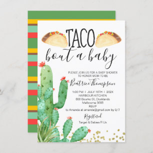 Taco Bout A Baby Cactus Baby Shower Einladung