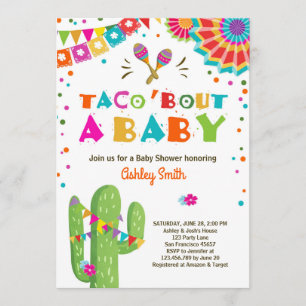 Taco Bout a Baby Fiesta Baby Dusche Einladung