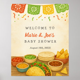 Taco Bout A Baby Fiesta Baby Shooter Willkommenspe Poster