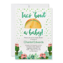 Taco 'Bout A Baby Fiesta Baby Shower Einladung