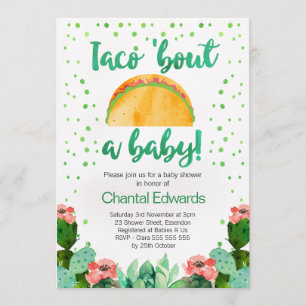 Taco 'Bout A Baby Fiesta Baby Shower Einladung