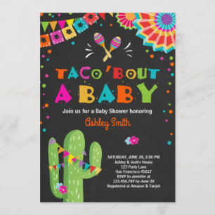 Taco Bout a Baby Fiesta Babydusche Einladung