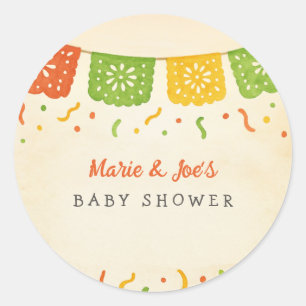 Taco Bout A Baby Fiesta Babydusche Runder Aufkleber