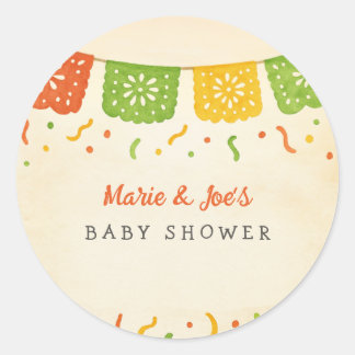 Taco Bout A Baby Fiesta Babydusche Runder Aufkleber