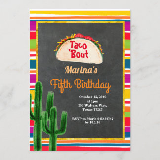 Taco 'Bout A Baby Fiesta Geburtstag Einladung