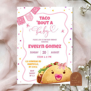 Taco Bout A Baby Girl Mexican Fiesta Babydusche Einladung