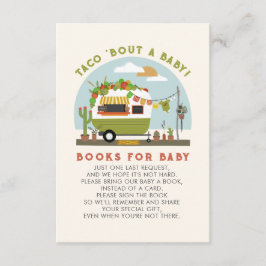 Taco Bout a Baby Neutral Baby Shower Buchanfrage Begleitkarte