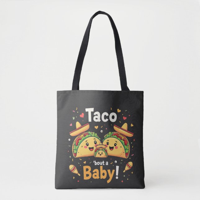 Taco Bout a Baby Pregnancy Ankündigung (Vorderseite)