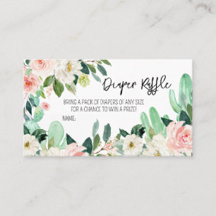 Taco Bout a Baby Shower Diaper Raffles Visitenkarte