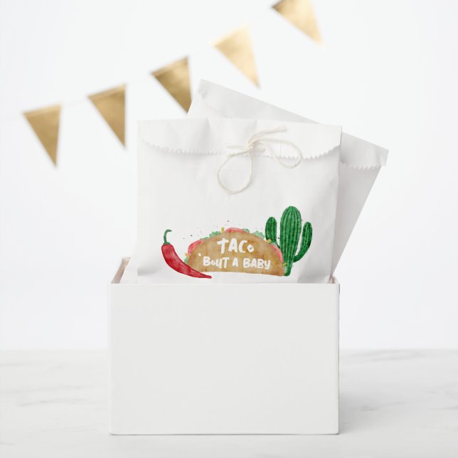 Taco 'Bout a Baby Shower Fiesta Personalisiert Geschenktütchen (Party)
