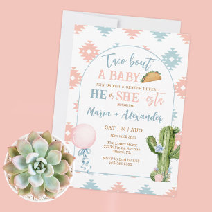Taco Bout a Baby Taco Fiesta Gender Reveal Einladung