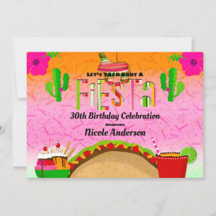 Taco Bout A Fiesta Tacos Margaritas Geburtstagsfei Einladung