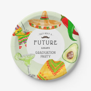 Taco bout a Future' Mexikanische Abschlussfeier Pappteller