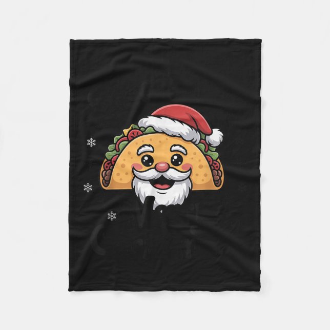 Taco ‘bout A Merry Christmas Food Puns Mexican San Fleecedecke (Vorderseite)