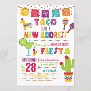 Taco Bout a New Address Housewarming Einladung W