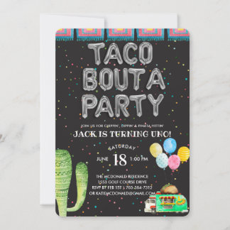 Taco Bout A Party | Einladung zum ersten Geburtsta