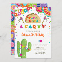 Taco Bout A Party Fiesta Cactus mexikanischer Gebu