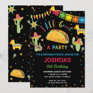 Taco 'Bout a Party Fiesta Cumpleaños Geburtstag Einladung